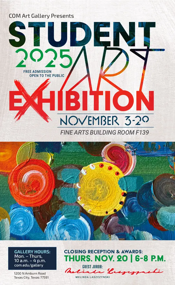 Student Art Exhibition poster