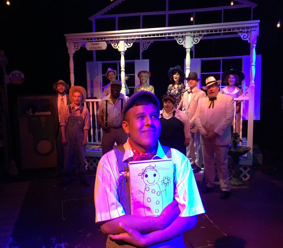 Theatre actors on stage