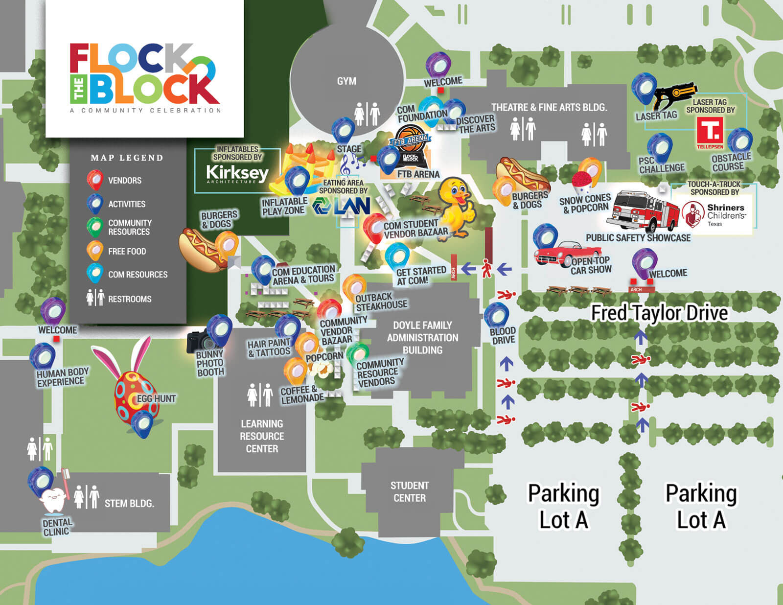 Event Map for Flock the Block