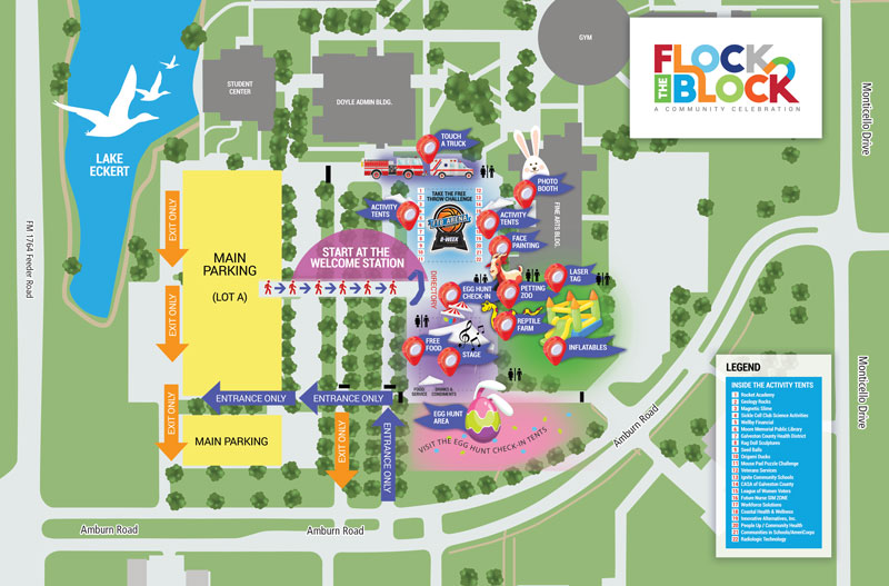 Event Map for Flock the Block