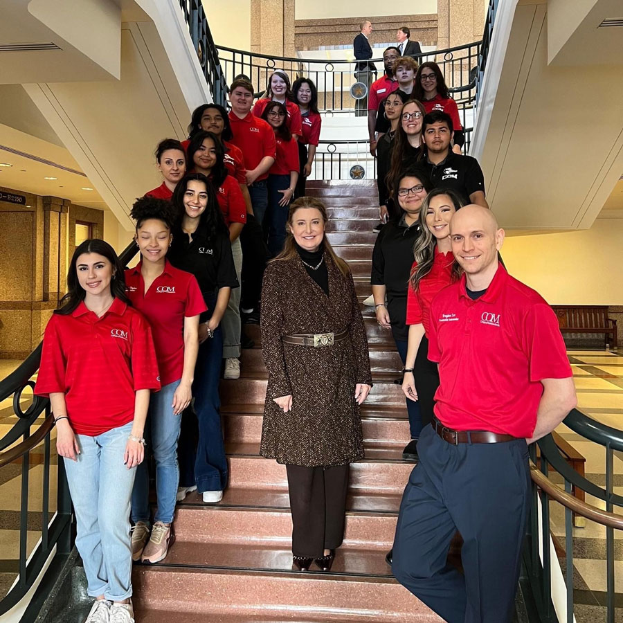 A group of College of the Mainland students attended Community College Day at the capitol on Jan. 26.