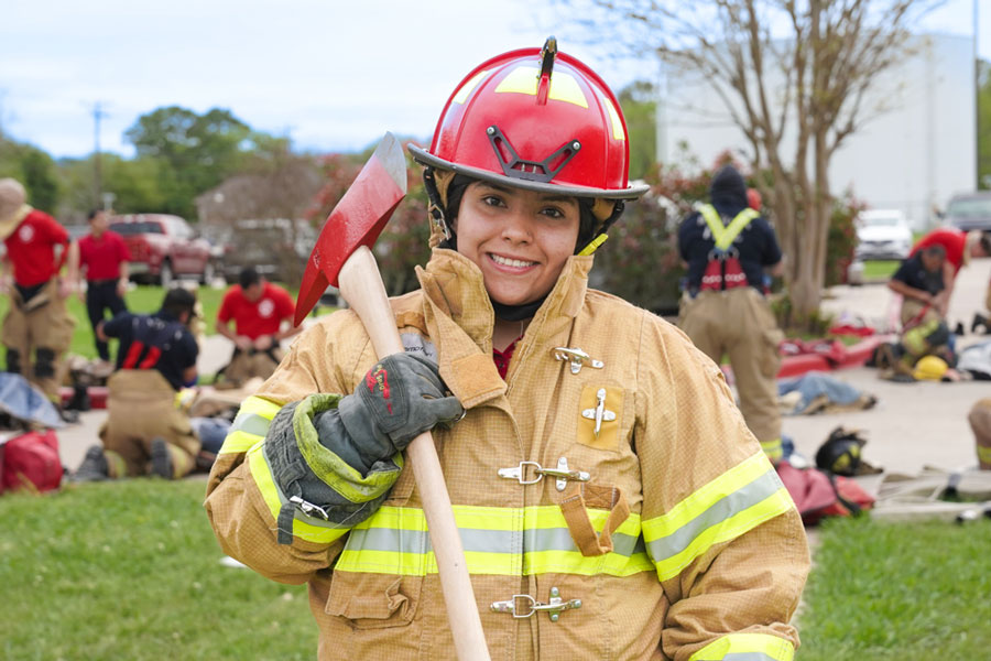 Female Firefighting Cadet