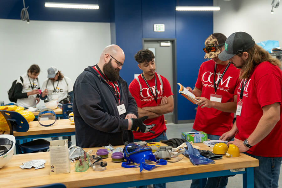 Students with College of the Mainland and Houston Community College Participate in NAPTA TSC challenge.
