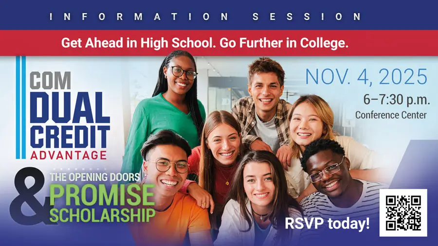 Graphic advertising the Nov. 4 Dual Credit Advantage Information Session