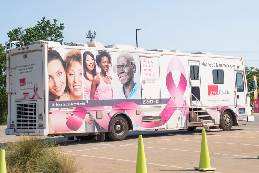 UTMB 3D mobile mammography van