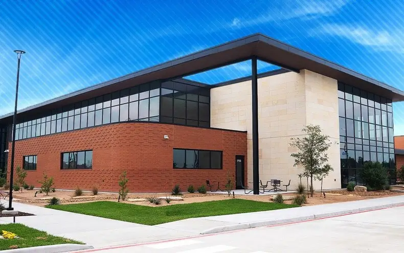 Graphic Flyer for College of the Mainland’s Public Safety Careers Building Grand Opening.